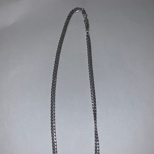 Silver Cuban link chain